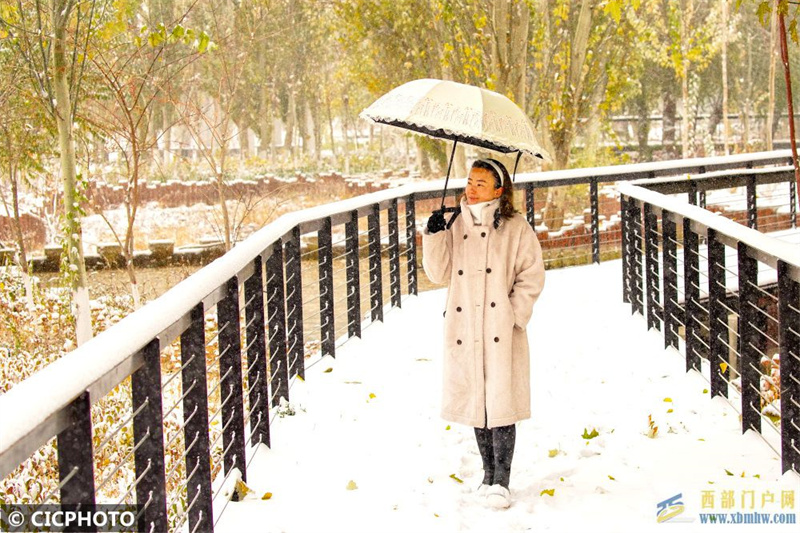 新疆哈密迎來降雪降溫天氣(圖1)