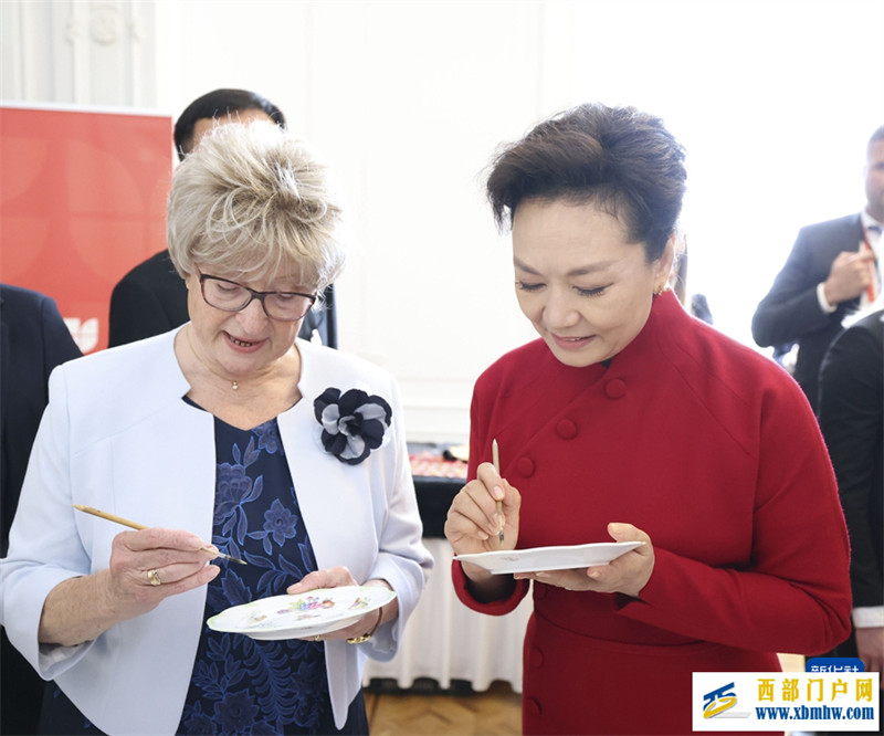 彭麗媛同匈牙利總統舒尤克夫人納吉參觀布達王宮并茶敘(圖2)